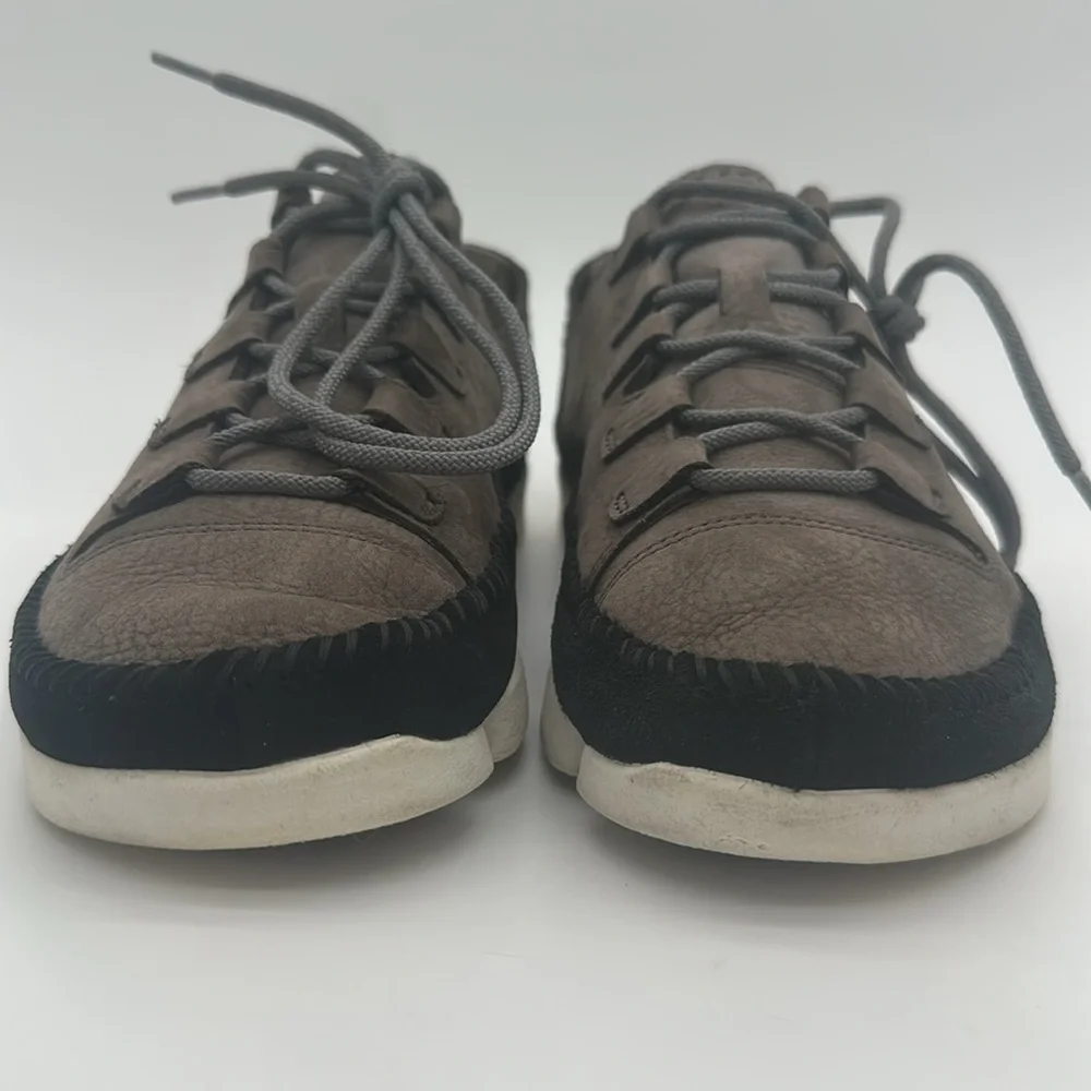 Clarks Men's Original's Trigenic Flex 2 Grey Black Nubuck Shoes Size US 9.5